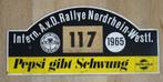 Rally plaat AVD Rallye Nordrhein Westfalen 1965, Ophalen of Verzenden, Gebruikt, Auto's