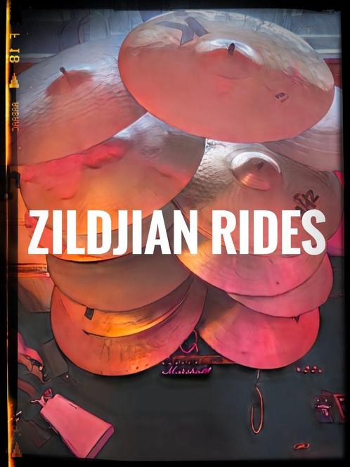 Zildjian RIDE Cymbals vintage/pre-owned 18”-22”, Muziek en Instrumenten, Instrumenten | Onderdelen, Gebruikt, Drums of Percussie