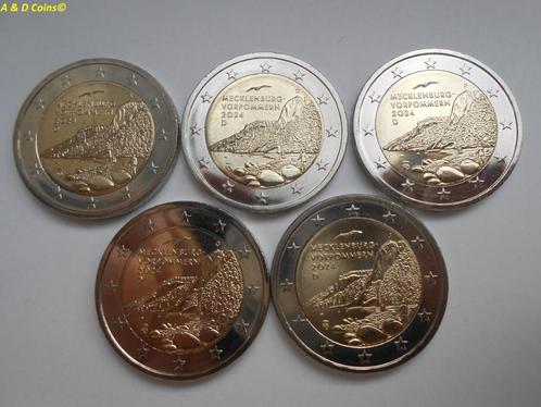 Duitsland 5 x 2 Euro cc 2024, Timbres & Monnaies, Monnaies | Europe | Monnaies euro, Série, 10 euros, Allemagne, Enlèvement ou Envoi