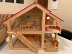 Houten poppenhuis Pintoy, Enfants & Bébés, Comme neuf, Maison de poupées, Enlèvement