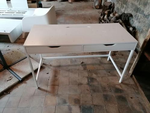 Bureau Ikea "Alex" Blanc 100x48cm, Huis en Inrichting, Bureaus, Zo goed als nieuw, Bureau, Ophalen