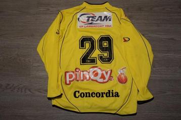 matchworn voetbalshirt sporting lokeren - Nill De Pauw, Ophalen of Verzenden, Shirt
