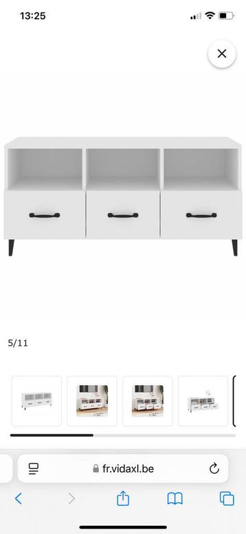 Armoire/meuble tv 3 tiroirs neuves à monter dans sa boite beschikbaar voor biedingen