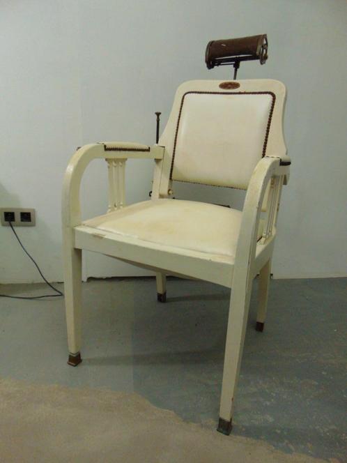 Antieke kappersstoel - Barbershop chair, Antiek en Kunst, Antiek | Meubels | Stoelen en Sofa's, Ophalen of Verzenden