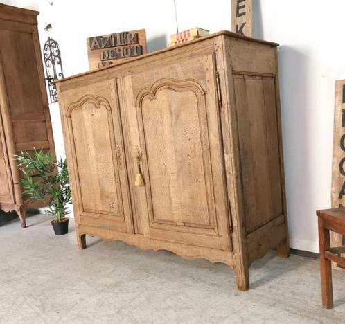 Grande armoire de ferme française BAHUT ancienne en chêne BL, Antiquités & Art, Curiosités & Brocante, Enlèvement