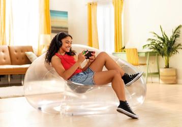 Intex / Beanless Bag / Opblaasstoel / Transparant / NIEUW beschikbaar voor biedingen