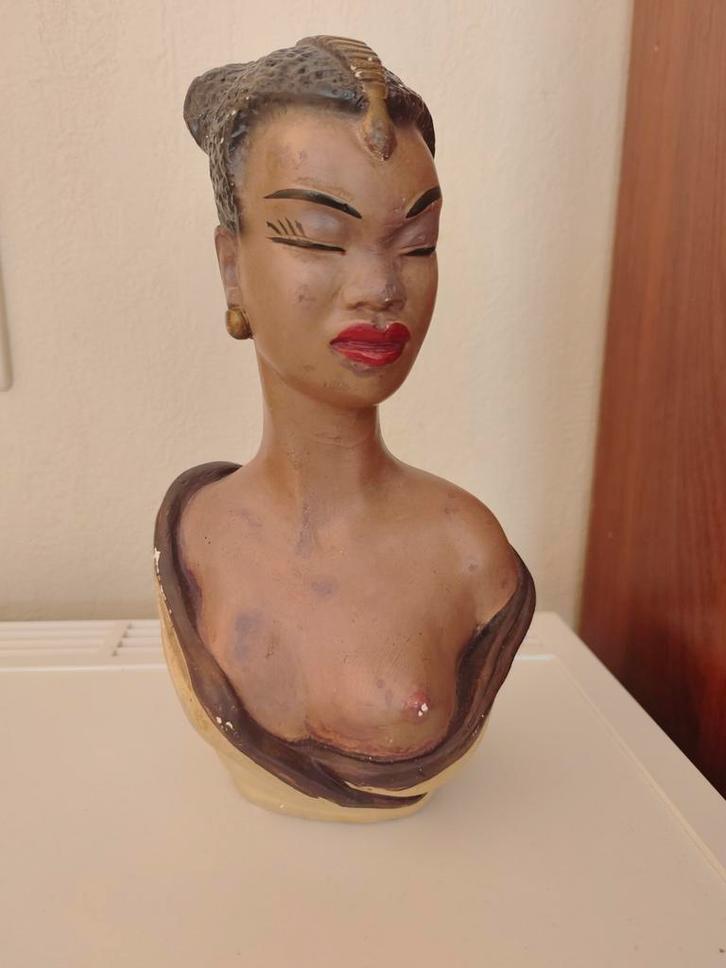 Unieke Art Deco Buste van Marius Dura, Antiek en Kunst, Kunst | Beelden en Houtsnijwerken, Ophalen of Verzenden