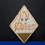 Adler bier blikken bord Plastemal België '64, Verzamelen, Ophalen of Verzenden, Zo goed als nieuw