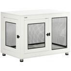 Honden bench Wit + zwart 94 X 60 X 71,5 Cm, Verzenden, Nieuw