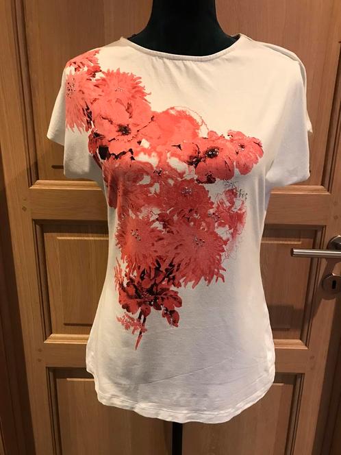 T-shirt maat 40/42, Kleding | Dames, T-shirts, Zo goed als nieuw, Maat 42/44 (L), Wit, Ophalen of Verzenden