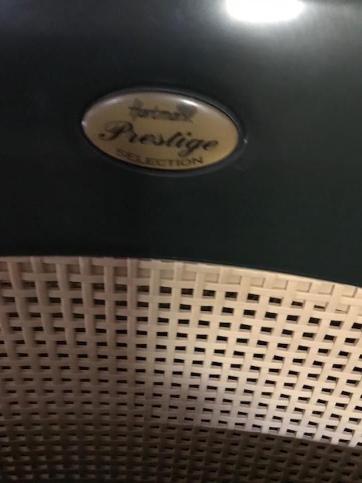 Hartmann Prestige tuinstoelen en tafel, Tuin en Terras, Tuinstoelen, Gebruikt, Kunststof, Inklapbaar, Stapelbaar, Ophalen