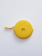 Delvaux - Porte monnaie rond - Cuir - Jaune - Neuf !, Ophalen of Verzenden, Nieuw, Geel, Leder