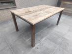 Eettafel, Ophalen, Gebruikt, Rechthoekig, Hout