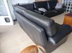 Lederen salon  3 + 2 zit, Huis en Inrichting, Ophalen, Gebruikt, Leer