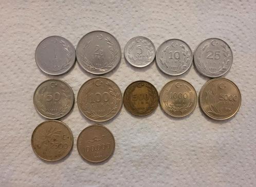 Set oude Turkse munten - ideaal om te verzamelen, Postzegels en Munten, Munten | Europa | Euromunten, Ophalen