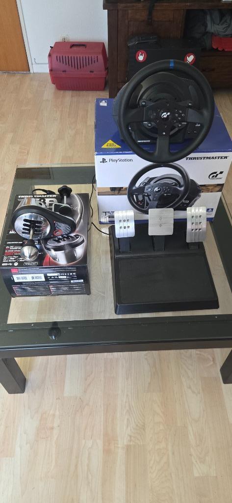 Thrustmaster T300 RS GT Edition + TH8A Shifter, Computers en Software, Joysticks, Zo goed als nieuw, Ophalen
