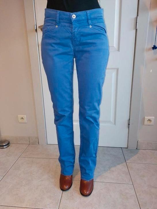Broek dames, Mer du Nord Maat 38, Kleding | Dames, Broeken en Pantalons, Gedragen, Maat 38/40 (M), Blauw, Lang, Ophalen of Verzenden