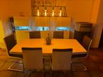 Table de salle à manger avec 8 chaises, Huis en Inrichting, Tafels | Eettafels, 200 cm of meer, 100 tot 150 cm, Kunststof, Rechthoekig