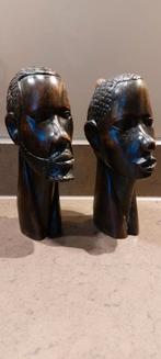 Afrikaanse handgesneden houten beeldjes., Antiek en Kunst, Kunst | Beelden en Houtsnijwerken, Ophalen