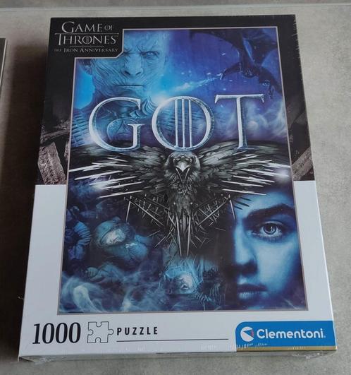 puzzel game of thrones 1000 stuks clementoni, Hobby en Vrije tijd, Denksport en Puzzels, Nieuw, Legpuzzel, 500 t/m 1500 stukjes