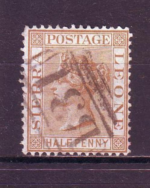 Postzegels Engelse kolonie Sierra Leone: ts. nr. 10 en 392, Postzegels en Munten, Postzegels | Europa | UK, Gestempeld, Ophalen of Verzenden