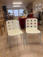 Twee witte ikea stoelen, Ophalen, Gebruikt, Twee, Wit