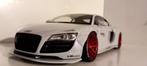 1/18 Audi R8 Liberty Walk LB Works White 2019 GT Spirit, Ophalen of Verzenden, Nieuw, Auto, Overige merken