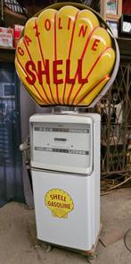 Pompe essence shell rétro garage loft ancêtre vintage, Collections, Enlèvement