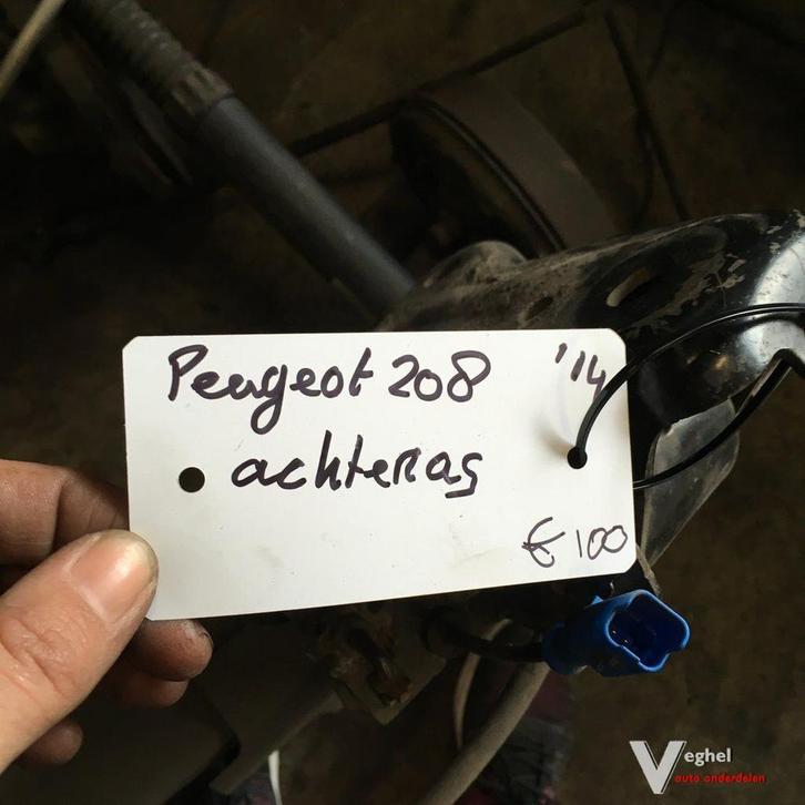 Peugeot 208 Achteras 2014, Auto-onderdelen, Ophanging en Onderstel, Gebruikt, Ophalen