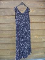 Stijlvol donker blauwe jurk met bolletjes (Bianca), Ophalen, Maat 38/40 (M), Blauw