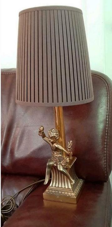 Belle lampe Art Nouveau avec ange, Enlèvement ou Envoi, Comme neuf
