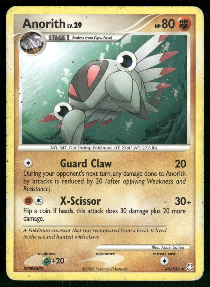Anorith 46/146 - Legends Awakened, Hobby en Vrije tijd, Verzamelkaartspellen | Pokémon, Gebruikt, Verzenden