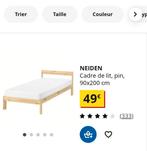 Lit 1 personne avec sommier et matelas impeccable, Enlèvement
