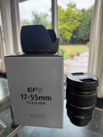 Canon EF-S 17-55mm f/2.8 IS USM lens + originele zonnekap, Ophalen, Zo goed als nieuw, Standaardlens, Zoom