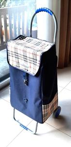 Te koop: Handige boodschappen trolly., 40 tot 60 cm, 30 cm of meer, Gebruikt, Blauw