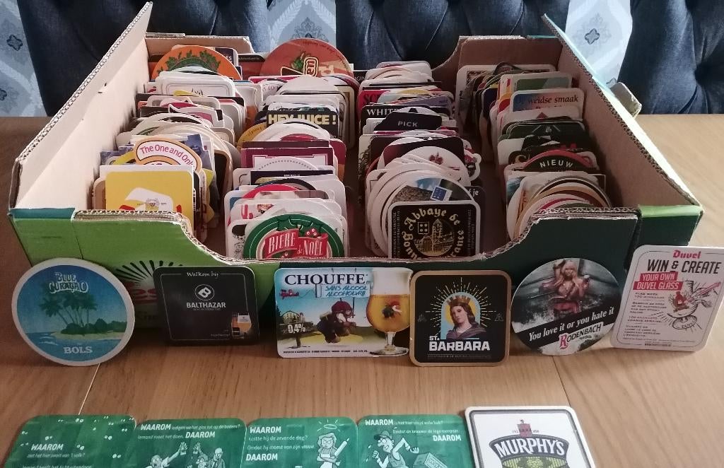 Lot van meer dan 600 bierviltjes, Ophalen of Verzenden, Gebruikt, Viltje(s), Overige merken