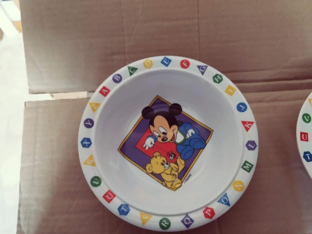 kinderbordjes Disney nieuw onbreekbaar set rond of ovaal, Kinderen en Baby's, Babyvoeding en Toebehoren, Ophalen of Verzenden