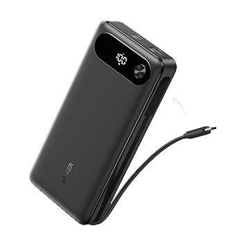 Anker Power Bank (20K, 87W, Built-In USB-C Cable), Telecommunicatie, Powerbanks, Nieuw, Ophalen