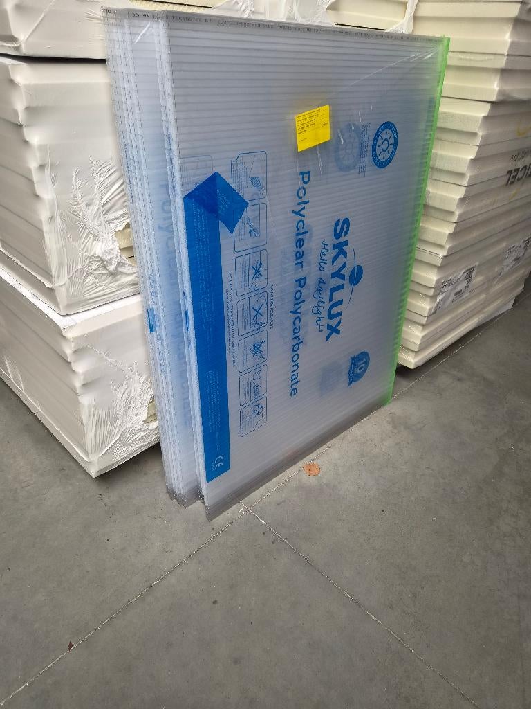 Resten polycarbonaat platen, Doe-het-zelf en Bouw, Platen en Panelen, Ophalen, Nieuw, Overige materialen, Minder dan 20 mm