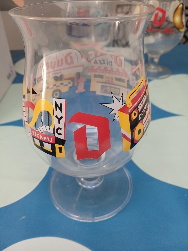 Duvel glas new York, Ophalen, Zo goed als nieuw, Bierglas