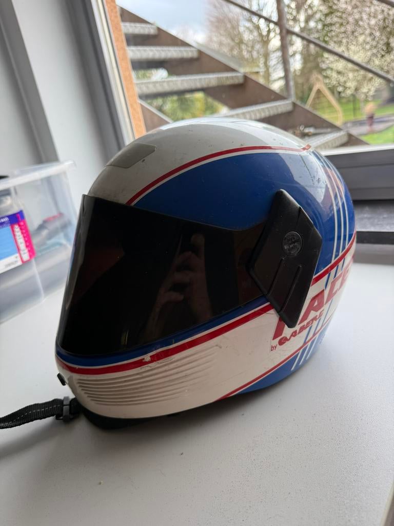 Vintage Roadster helm, Fietsen en Brommers, Brommerhelmen, Ophalen, Gebruikt