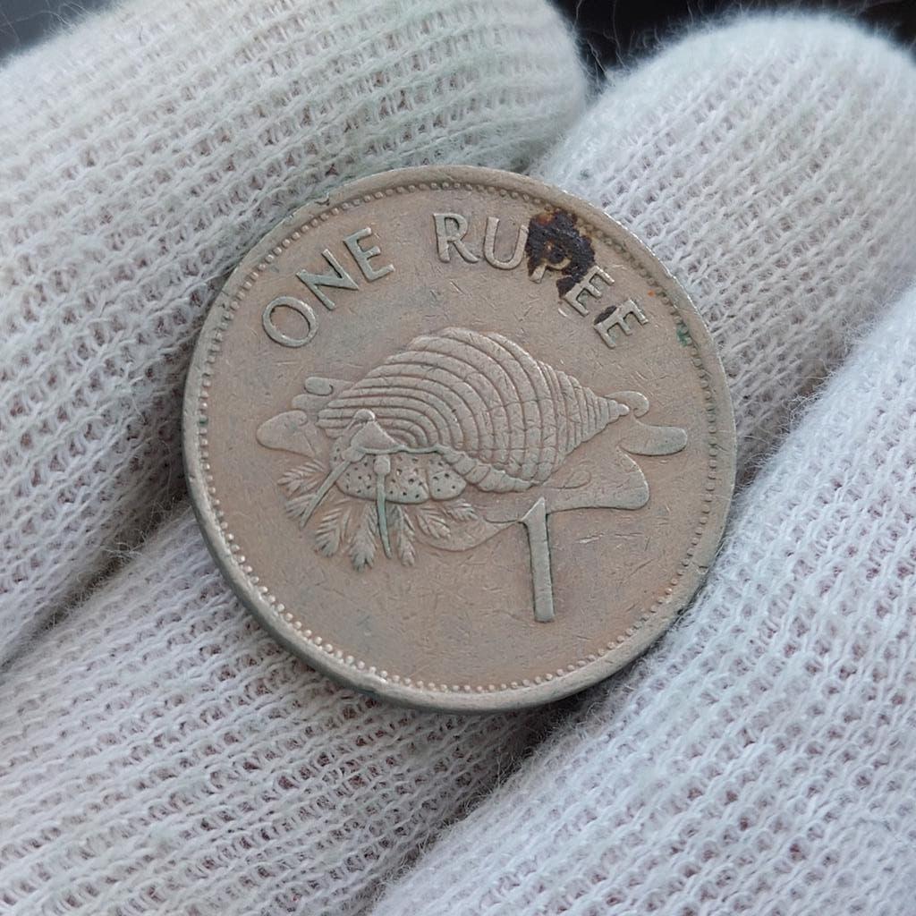 Munt / Seychellen / 1 Rupee / 1992 / Lage opslag, Postzegels en Munten, Munten | Oceanië, Ophalen of Verzenden, Losse munt