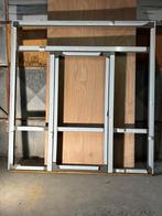 alu deur met twee zijlichten en bovenlicht, Ophalen, Metaal, 120 cm of meer, 215 cm of meer