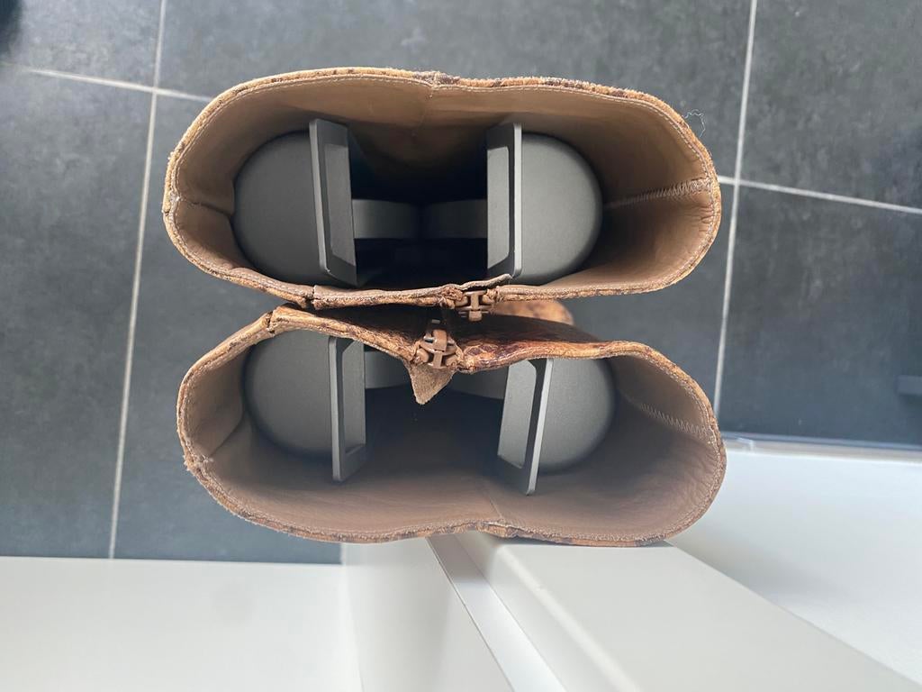 Lederen laarzen, Kleding | Dames, Ophalen, Hoge laarzen, Overige kleuren, Gedragen