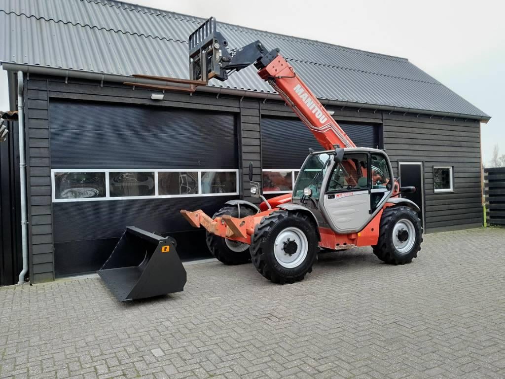 Manitou MT 1030 S verreiker - Grondbak + Vorken (bj 2008), Verreiker