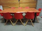 Table 200cm et 8 chaises scandinaves, Comme neuf