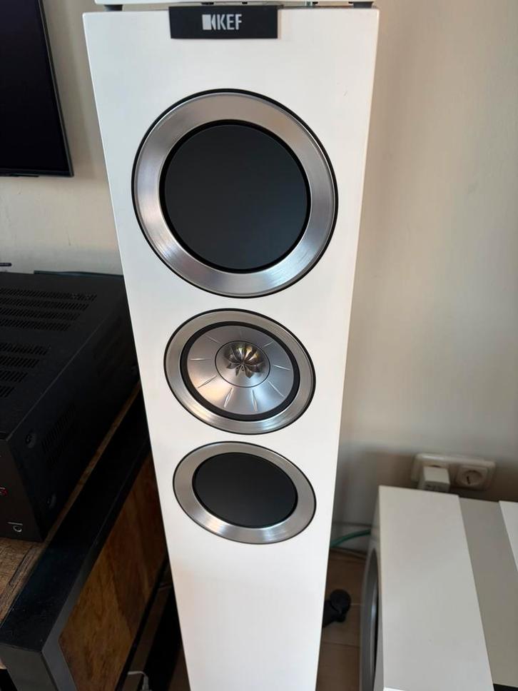 KEF R500 High-End Vloerstaande Speakers | Uni-Q Top Geluid, TV, Hi-fi & Vidéo, Enceintes, Comme neuf, Enlèvement