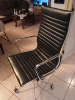 Design bureaustoel Comfort Leer zwart Replica, Enlèvement ou Envoi, Comme neuf, Chaise de bureau, Ergonomique
