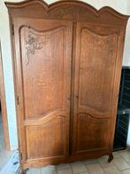 klassieke houten kleerkast, Huis en Inrichting, Kasten | Kleerkasten, Ophalen, Gebruikt, Eikenhout, Klassiek