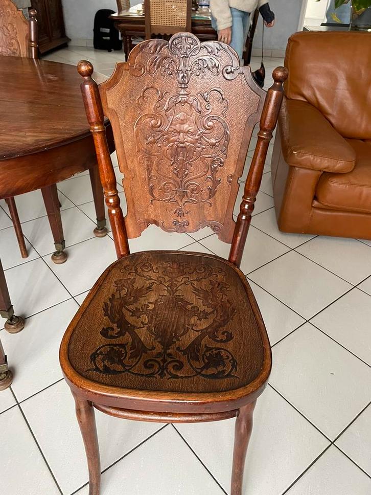 6 chaises Jacob & Josef Kohn Thonet - début du XXe siècle, Antiquités & Art, Antiquités | Meubles | Chaises & Canapés, Enlèvement